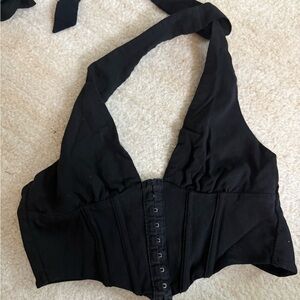 Princess Polly Black Halter corset